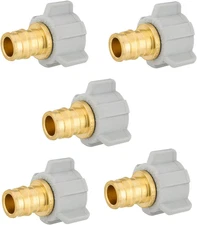5-Pack  Pex-A Expansion Full Flow Brass Fittings 1/2" Pex X 1/2" Female N