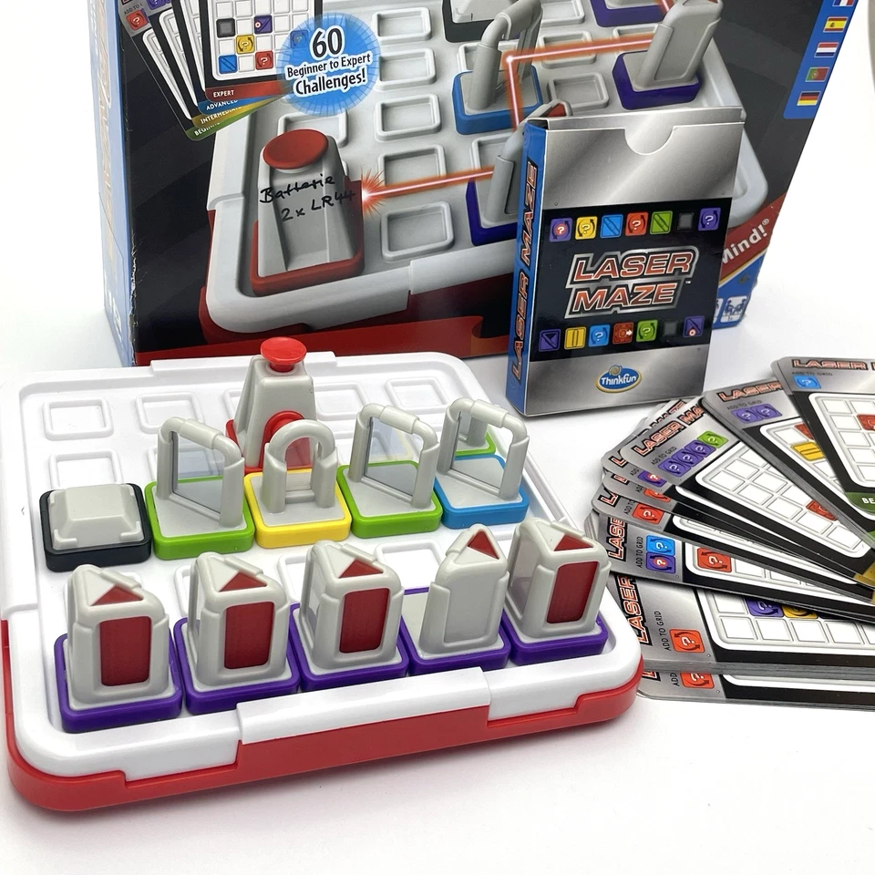 ThinkFun Laser Maze | Logikspiel mit Laserstrahl | 60 Challenges | Knobelspiel - Bild 4 von 4