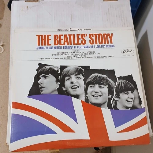 The Beatles Vinyl 2LP Thr Beatles Story Capitol Records 1978 Orange Label