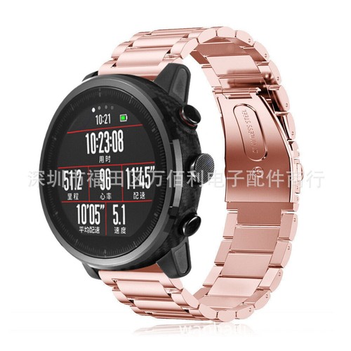 For Amazfit Active / Active 2 Watch Band Metal Link Bracelet Strap 20mm - Picture 26 of 33
