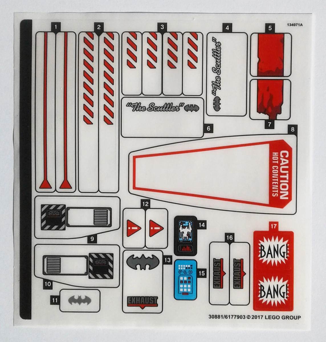 Lego dc 2025 decals