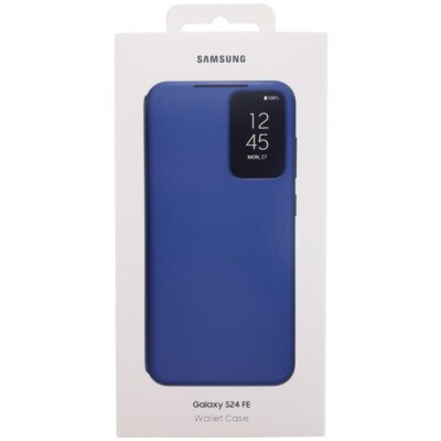 Original Samsung Galaxy S24 FE Smart View Wallet Case Hülle EF-ZS721 in Blau OVP