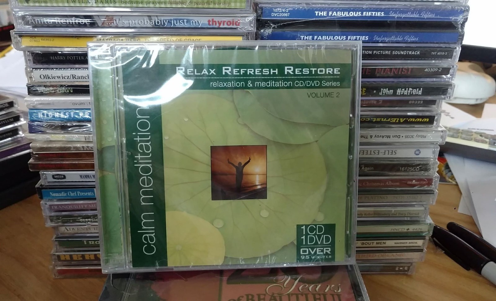 РАССЛАБЬТЕСЬ, ОСВЕЖИТЕСЬ, ВОССТАНОВИТЕСЬ - СПОКОЙНАЯ МЕДИТАЦИЯ - НАБОР CD/DVD С БЕСПЛАТНОЙ ДОСТАВКОЙ 1-М КЛАССОМ