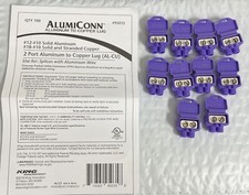 King Innovation Aluminum to Copper Lug, 2 Port, 12 - 10 AWG Solid Aluminum (10PK