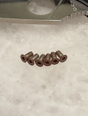 Copper Screw Set For Spyderco Ambitious Persistence Tenacious Resilience Handle