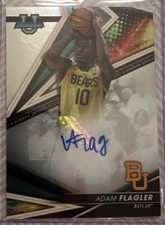 Adam Flagler Baylor Bears Basketball Topps Rookie autograph card Auto 2022 NCAA