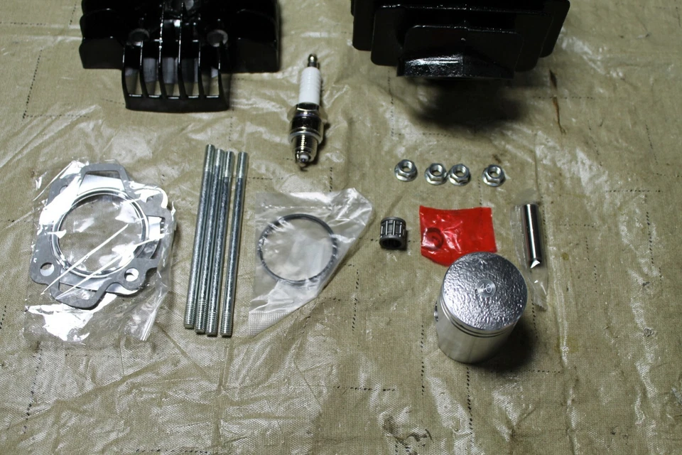 Yamaha MJ50 Towny Kit de reconstrucción de extremo superior Culata Cilindro Anillos de pistón 1980 1981 1982 Foto 4 de 4