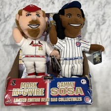 Sammy Sosa  Mark McGwire Plush MLB Collectibles Limited Edition 1998 Stuffed
