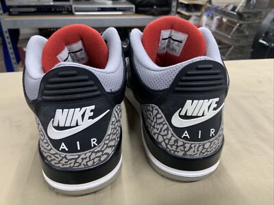 Nike Air Jordan 3 OG Retro Black Cement Mens Size 11 854262 Nike Air Jordan 3 OG Retro Black Cement Mens Size 11 854262