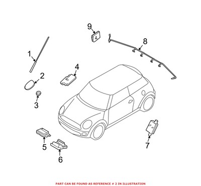 Genuine OEM Radio Antenna Base For Mini 65203453892 | eBay
