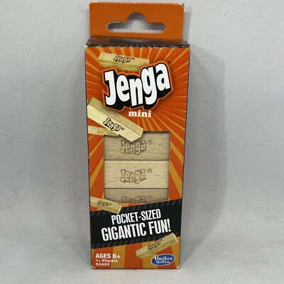 Hasbro Jenga Mini Travel Classic Family Fun Board Game  New
