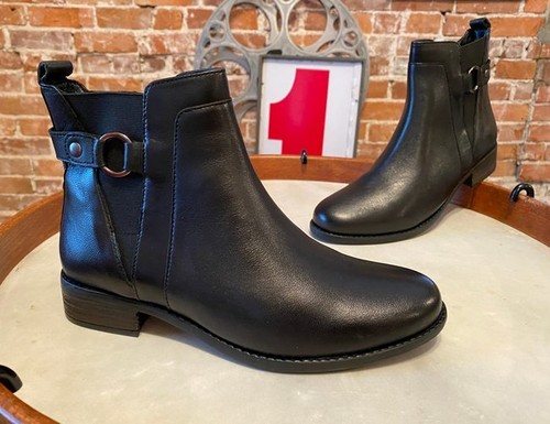 Black Leather Ankle Boot Alana Santry 