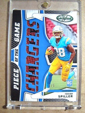 2022 Isaiah Spiller Panini Certified Piece Of The Game Ball Patch RC 5/5 🔥🔥🔥