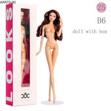 Wavy Hair 12" Doll Nude Skin 1/6 BJD Doll Full Figure Ball Jointed Body Kid Toys