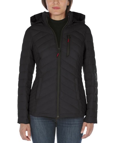 Nautica Womens Hooded Stretch Packable