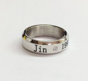 JIN Bangtan Boys Kpop BTS STAINLESS STEEL RING NEW | eBay
