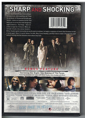 The Purge (DVD, 2013) 25192175619| eBay