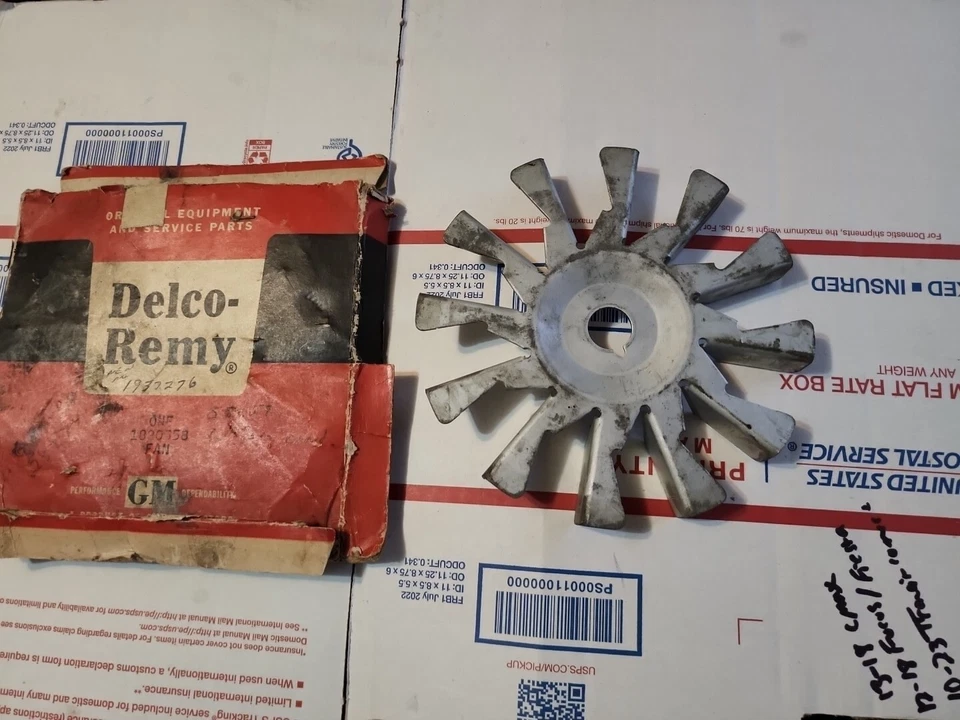1962-69 All W/6" FAN (12 Blades) 1938-64 Pass. All W/6" FAN Gen. FAN Blade NOS? - Image 2 of 2