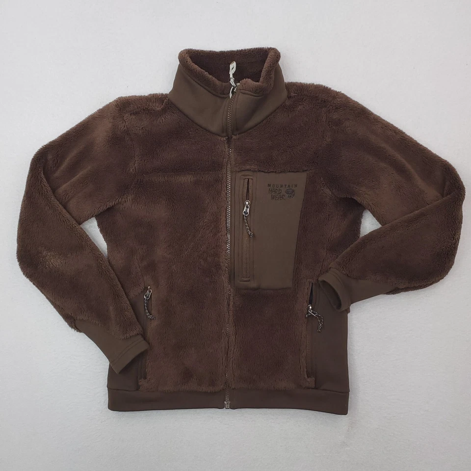 Chaqueta Mountain Hardwear Mujer Pequeña Marrón Mono Polar Abrigo Suave Difuso Exterior