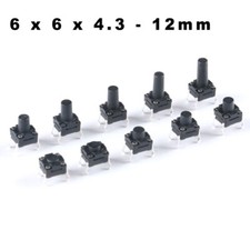 6 x 6mm Momentary Tactile Tact Push Button Switch 4 Pin DIP SPST Waterproof