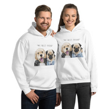 My Best Friend Ever Hoodie, Funny Dogs Hoodie Pullover Long sleeved Sweater