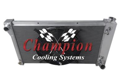 Atom 4 Row Radiator 28'',16'' Fan for 1967,1969-1972 Chevrolet C/K Series V8