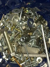 10 Lbs Pounds Assorted Miscellaneous Bolts, Screws, Nuts, Washers, Anchors, More