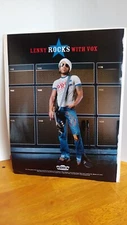 LENNY KRAVITZ VOX GUITAR AMPS GUITAR PRINT AD 11 X 8.5 01097