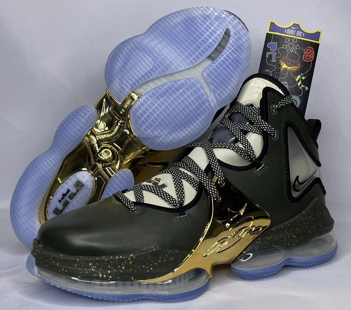 NIKE LeBron 19 Chosen 1 All Star Green Gold Men s Size 11 DQ7548 301