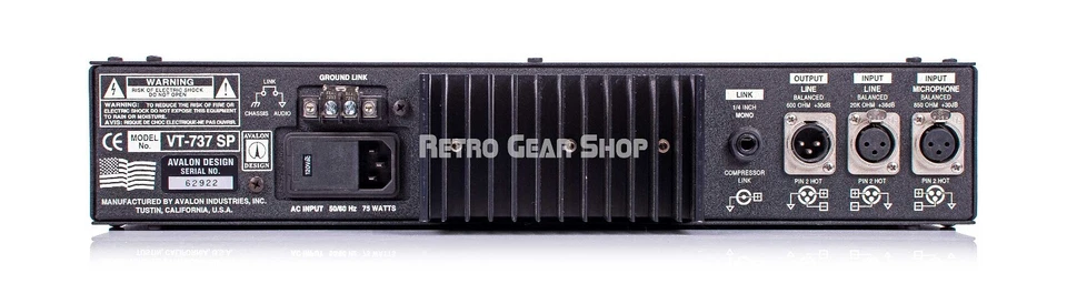 Avalon Design VT-737 SP Vacuum Tube Channel Strip 10th Anniversary VT737SP - Image 3 of 4