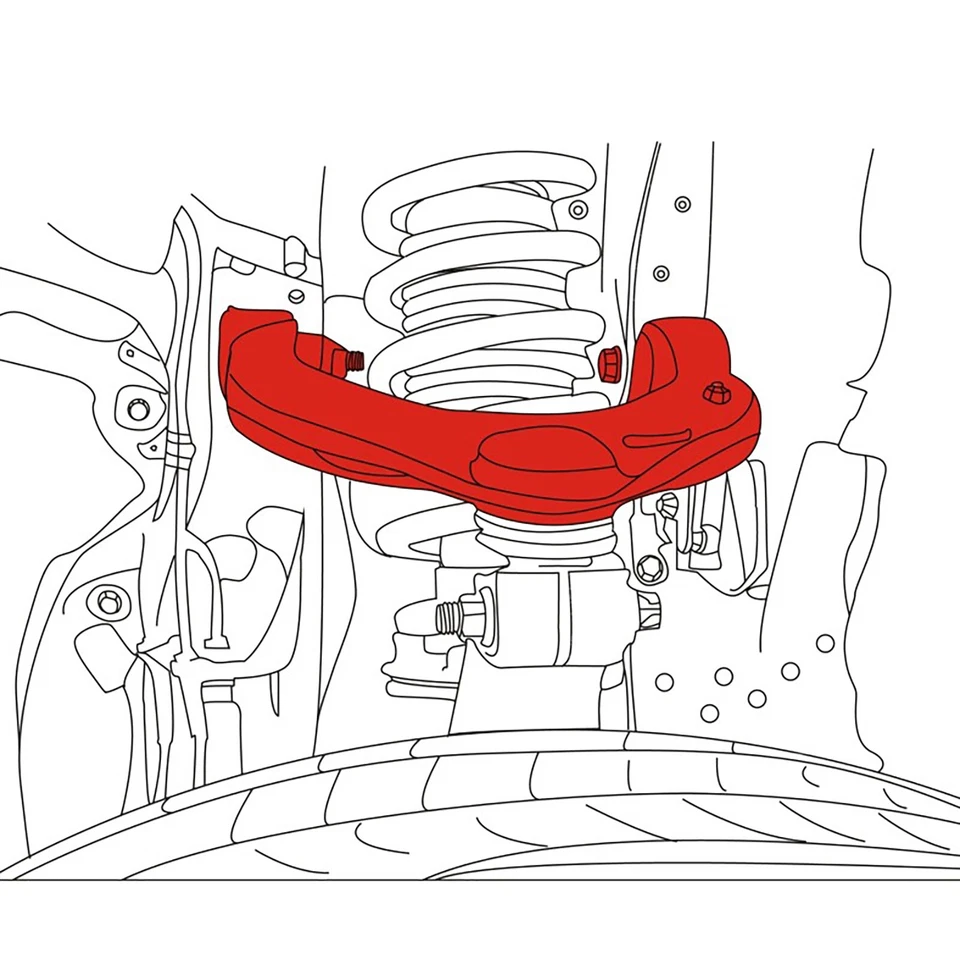 LYKT 2pcs Front Camber Adjustable Alignment Control Upper Arm for BMW 528～760、i8 Foto 2 de 4