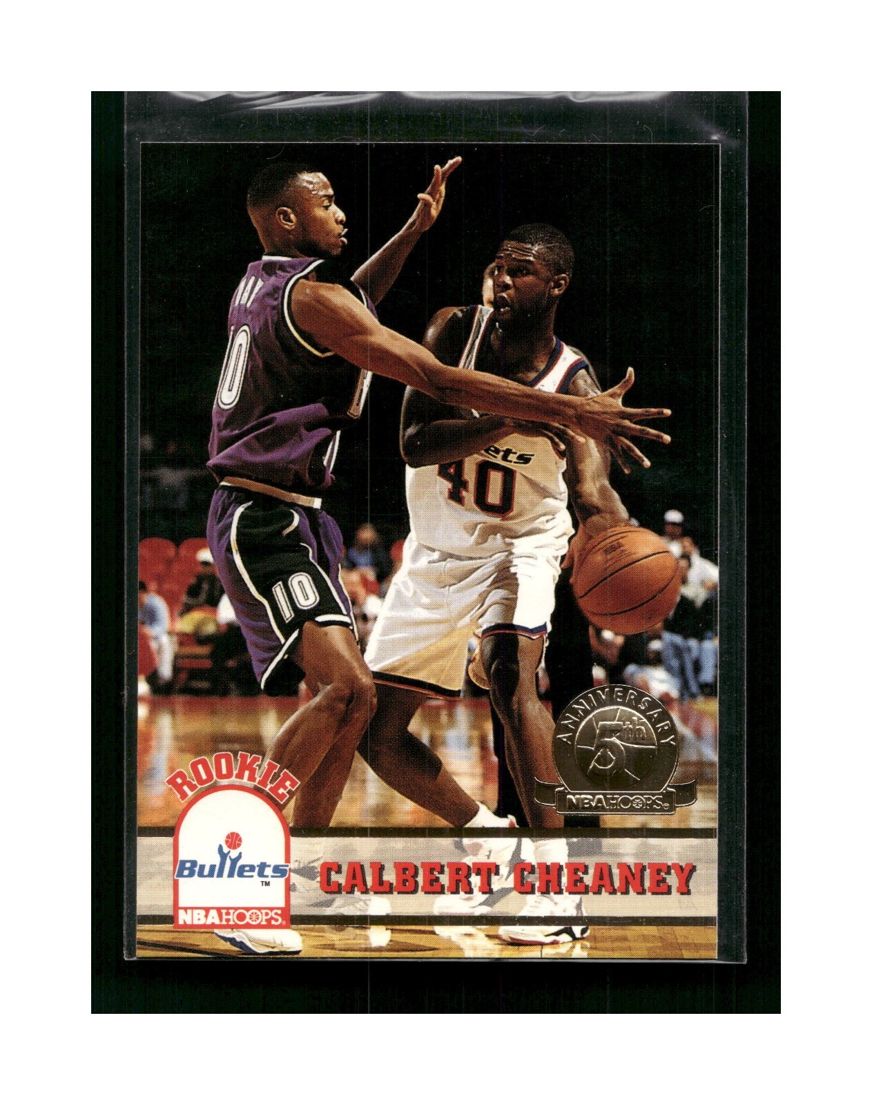 1993-94 Hoops Fifth Anniversary Gold Basketball Card #416 Calbert Cheaney
