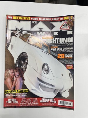 VINTAGE Max Power Magazine Spring 2005 UK Porsche Snoop Dog Carbon