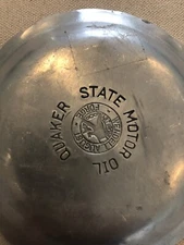 Vintage QUAKER STATE MOTOR OIL MEMORABILIA 4” ASH TRAY