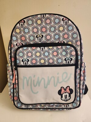 Disney BABY MINNIE MOUSE diaper Bag Backpack 7 Pocket With Pacifier Holder 