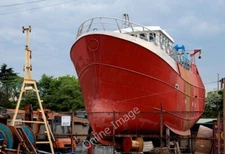 Photo 6x4 Newbuilding, Kilkeel harbour Riverside A trawler under construc c2007