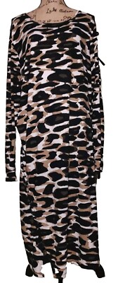 ASHLEY STEWART - Camo Lace Up Long Sleeve Midi Dress Women's Size 18/20 |  eBay