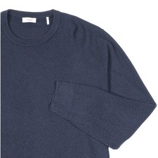 Sandro Sweater Mens XXL Navy Blue Wool Blend ...