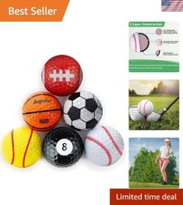 Funny Golf Balls, 6 Pack Colored Balls for Golfers, Fun Golf Balls - Novelty ...