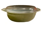 VINTAGE PYREX #045 MCM  2.5QT OVAL AVOCADO CASSEROLE DISH WITH LID