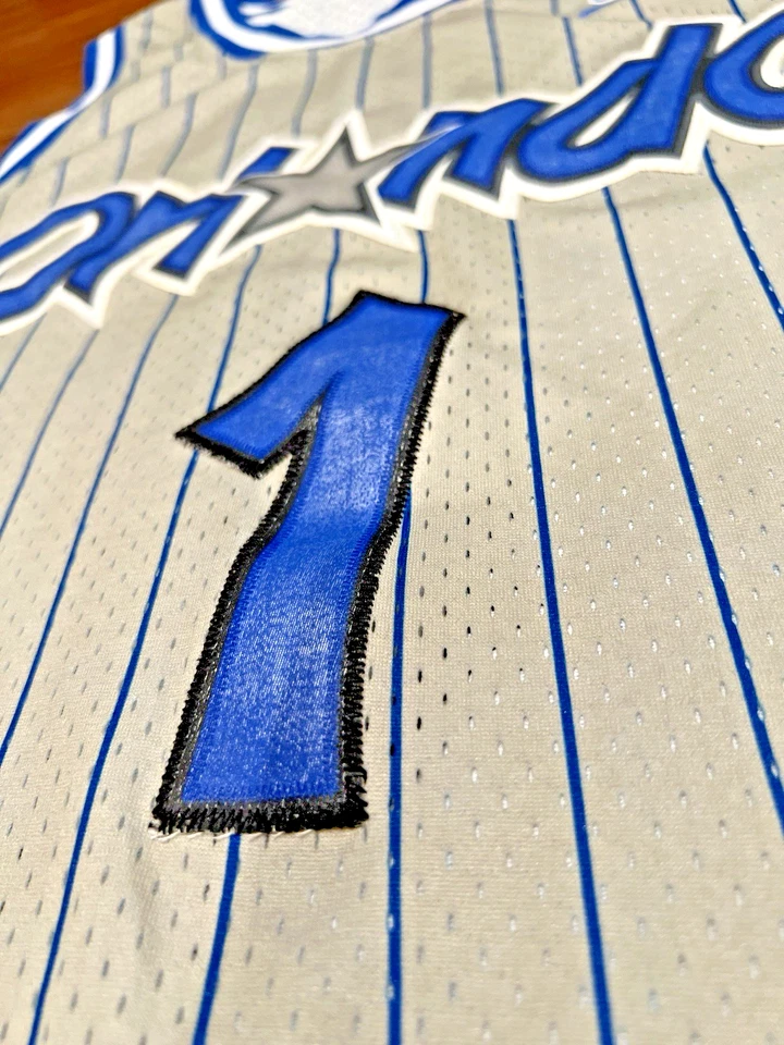 Orlando Magic #1 McGrady Vintage Basketball Jersey Mens Sz Medium Nike Sewn Y2K - Image 2 of 4