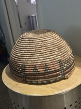 Vintage Hand Woven Coiled Southwestern Basket Bowl Wall Decor 10  