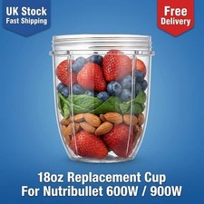 18oz Replacement Cup for NutriBullet 600W/900W Blender Durable Smoothie Mug