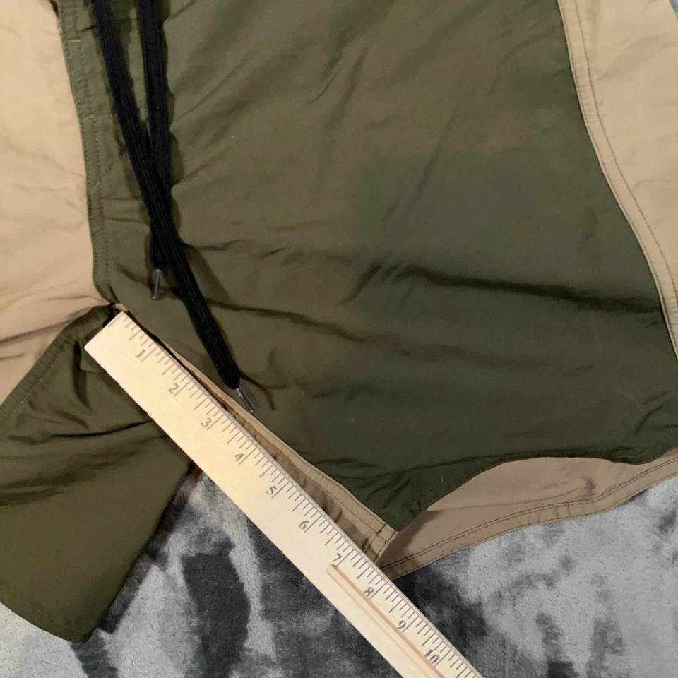 Patagonia Board Shorts Para Hombres 32 Verde Tostado Dos Tonos Nylon Cordón Natación Surf Foto 4 de 4