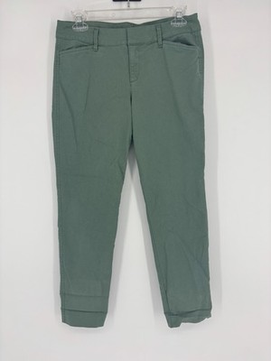 Old Navy Sage Green Pixie Slim Fit Ankle Cropped Pants Women's Size 6 Regular