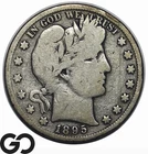 1895-S Barber Half Dollar, Better San Francisco Issue