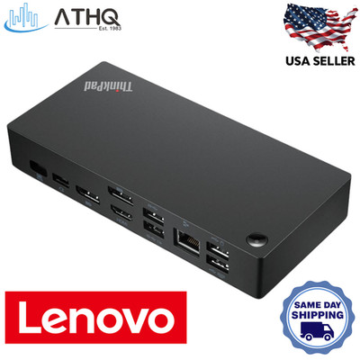 Lenovo ThinkPad Universal USB-C Dock 11 Ports,3 Monitors,4K,USB 3.2 - 40AY0090US
