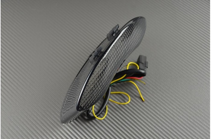 Feu stop fumé noir à LED avec clignotants dynamiques pour Daytona 675R - 2