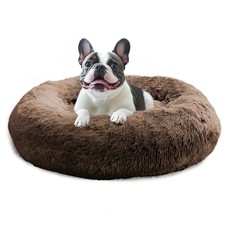 Calming Dog Bed Medium Size Dog, Anti-Anxiety Donut Medium Pet Bed, 27 inches...