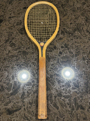 Rare Antique A.J Reach Vintage Wooden Tennis Racket Driver Philadelphia PA 1900s